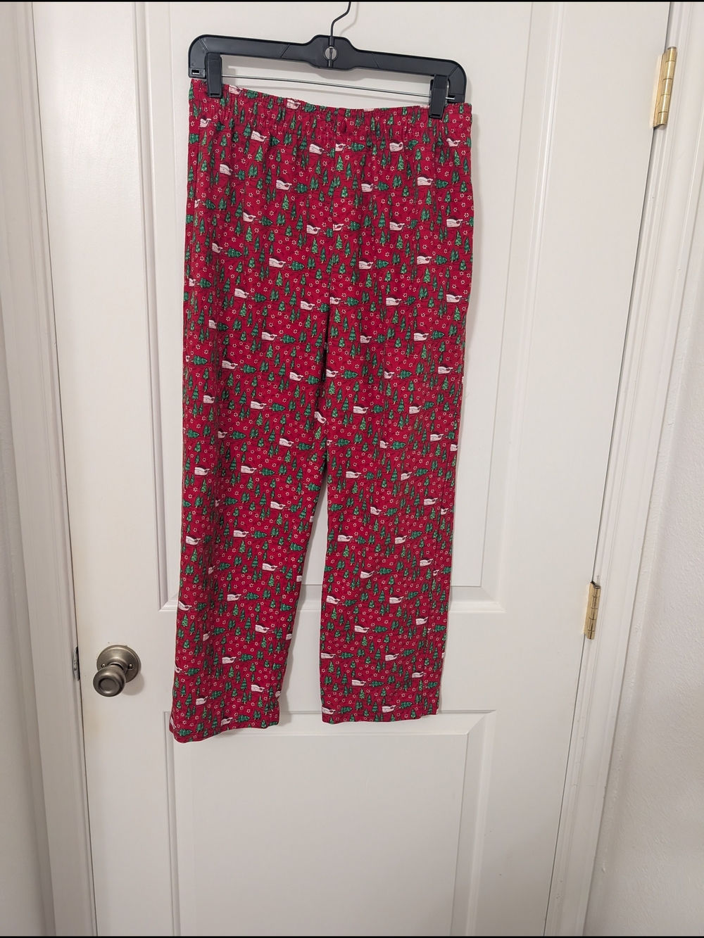 Vineyard Vines Kids Christmas Santa Whale Pajama Pants Size Large